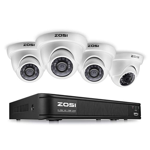 ZOSI 8 Channel HD-TVI 1080p CCTV Camera Security System,1080p 4-in-1 Surveillance DVR Recorder with 1TB HDD and (4) 2.0MP 1920TVL Outdoor/Indoor Day N